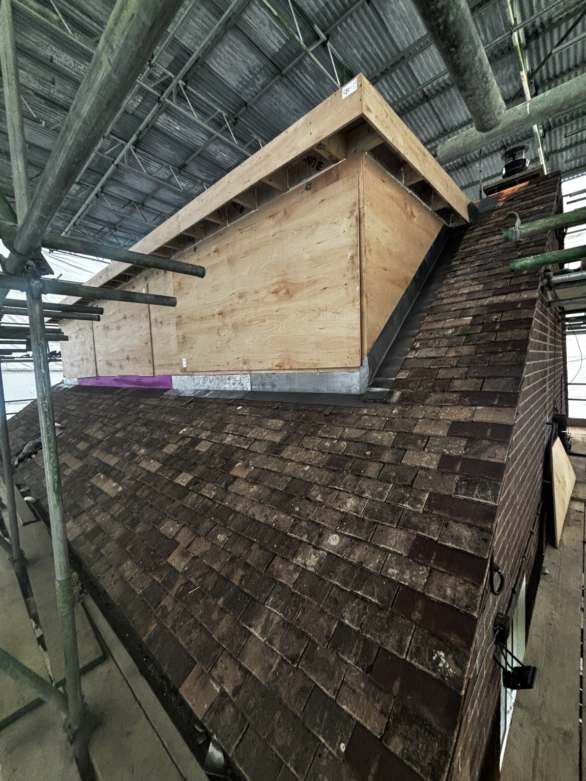 Roof construction and repair work